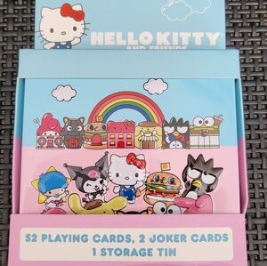 Hello Kitty Playing Cards with Storage Tin